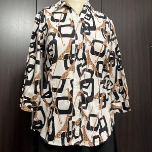 Peck & Peck Button Down Blouse